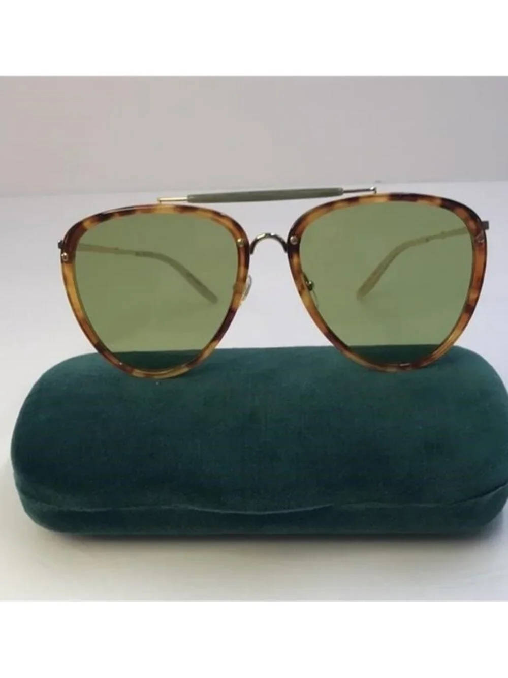New Authentic Gucci GG0672S Havana/GOLD 003 Sunglass